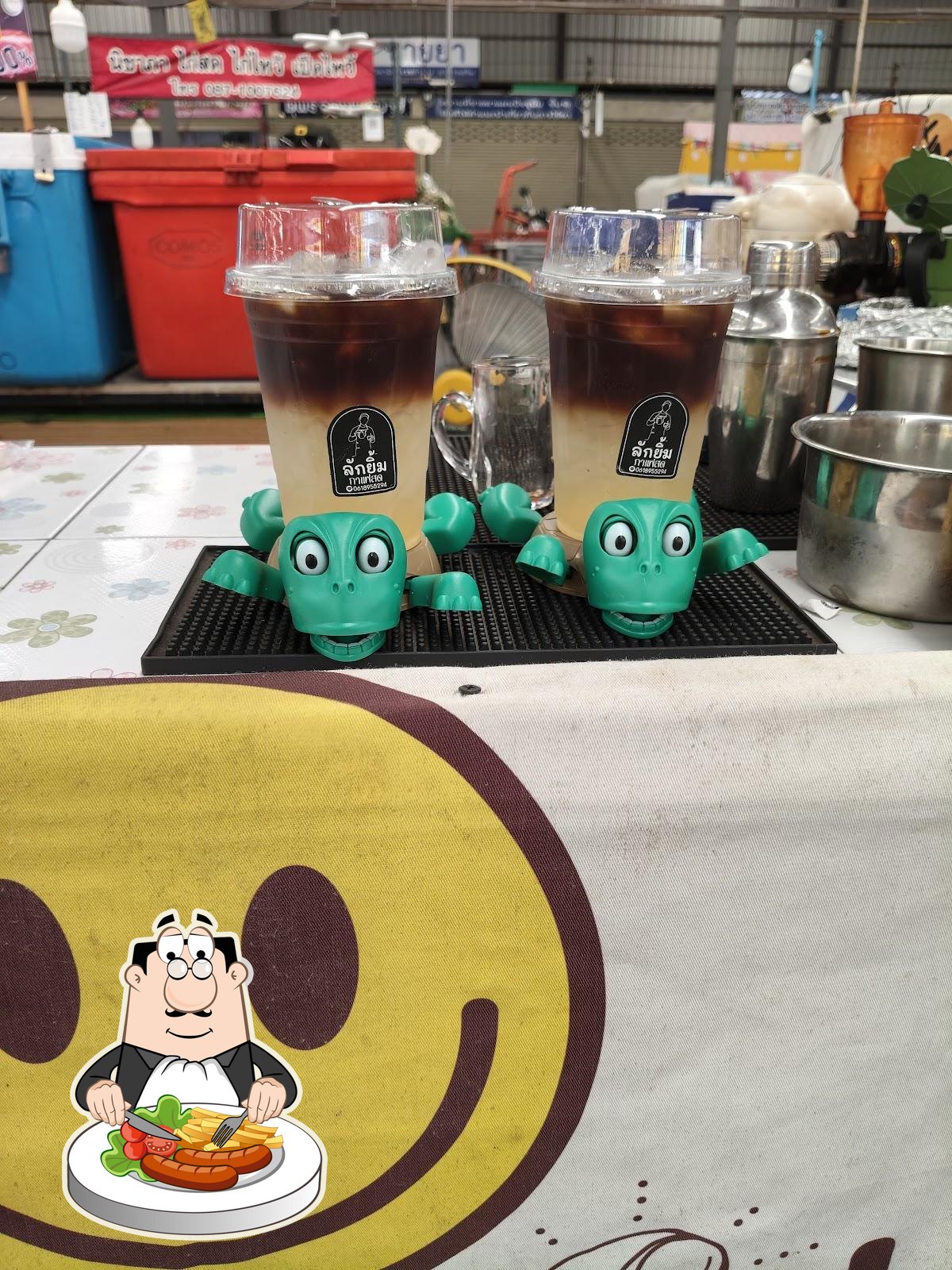 ลักยิ้มกาแฟสด ตลาดนัดหน้าวัดธรรมสุขใจ