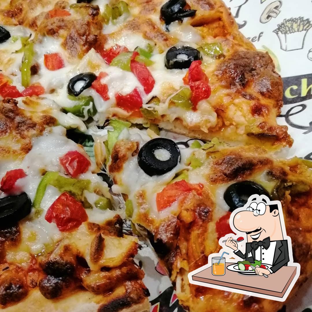 لحم بعجين و بيتزا و بيدا منورة