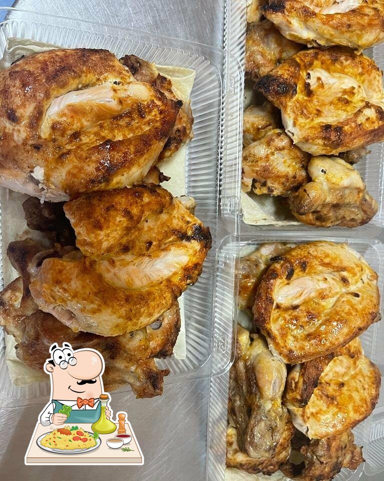 Курица на углях