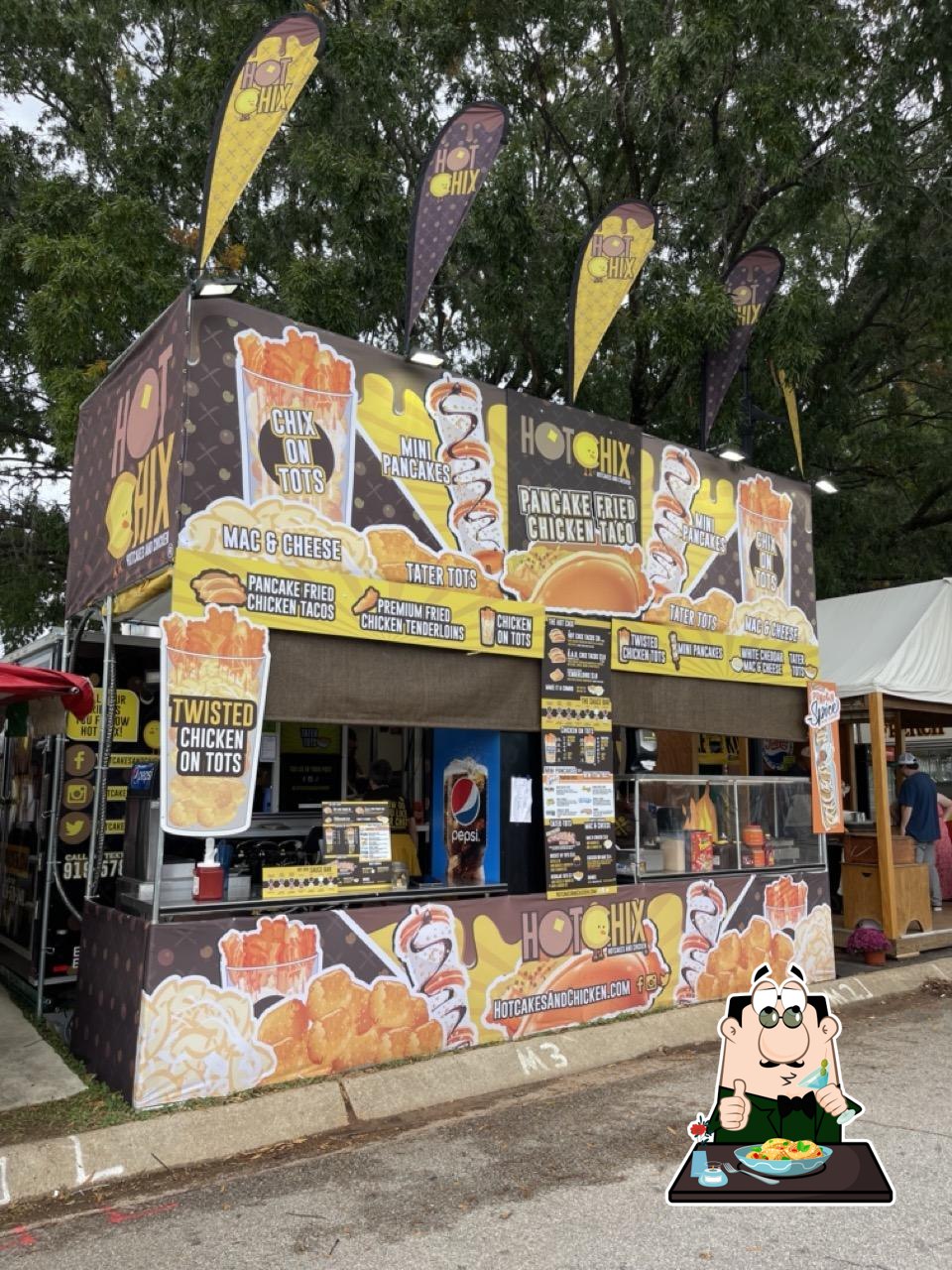 Hot Chix Hotcakes and Chicken Fair Stand