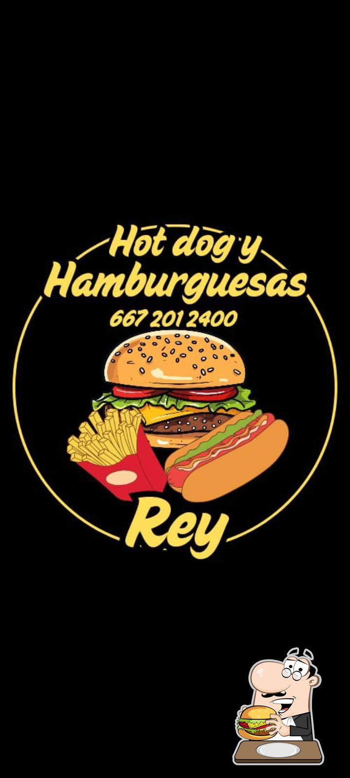 Hot dog y hamburguesas rey