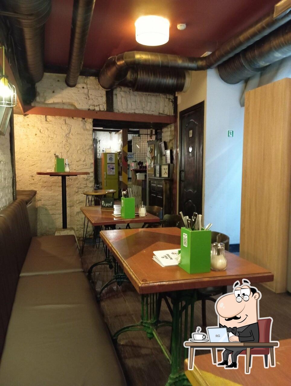 Интерьер "Bros Burritos".