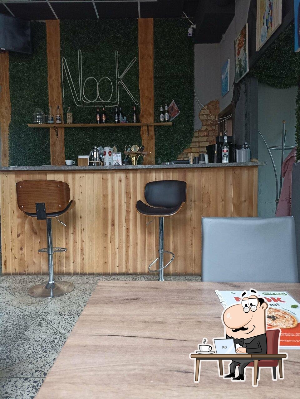 Посмотрите на внутренний интерьер "Nook".