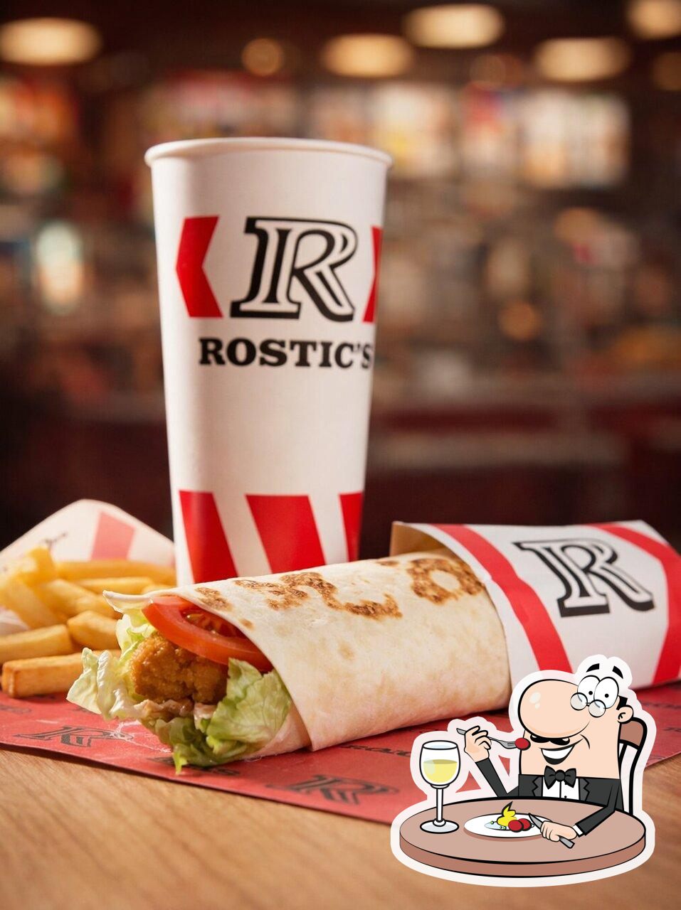 Еда в "Rostic's"
