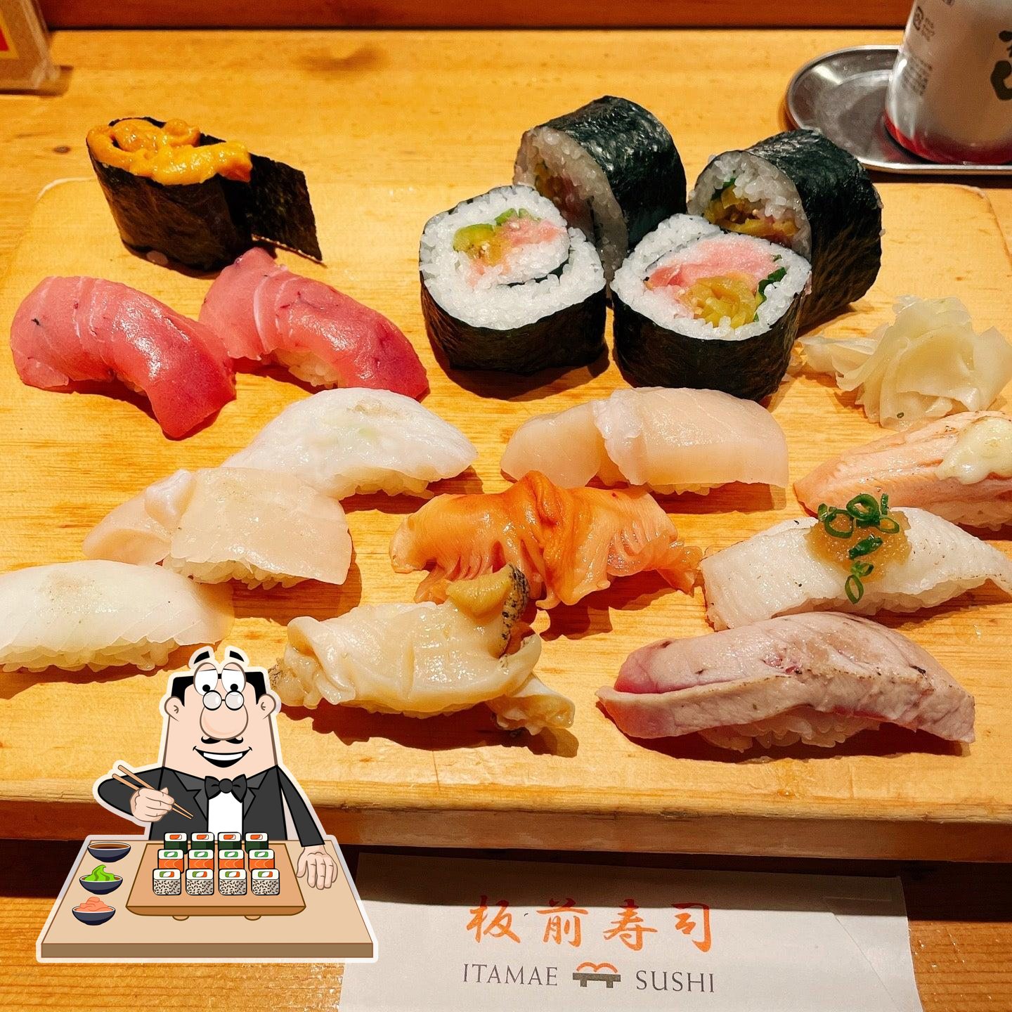 Побалуйте себя суши в "TOKYO SUSHI ITAMAE SUSHI Ginza Corridor".