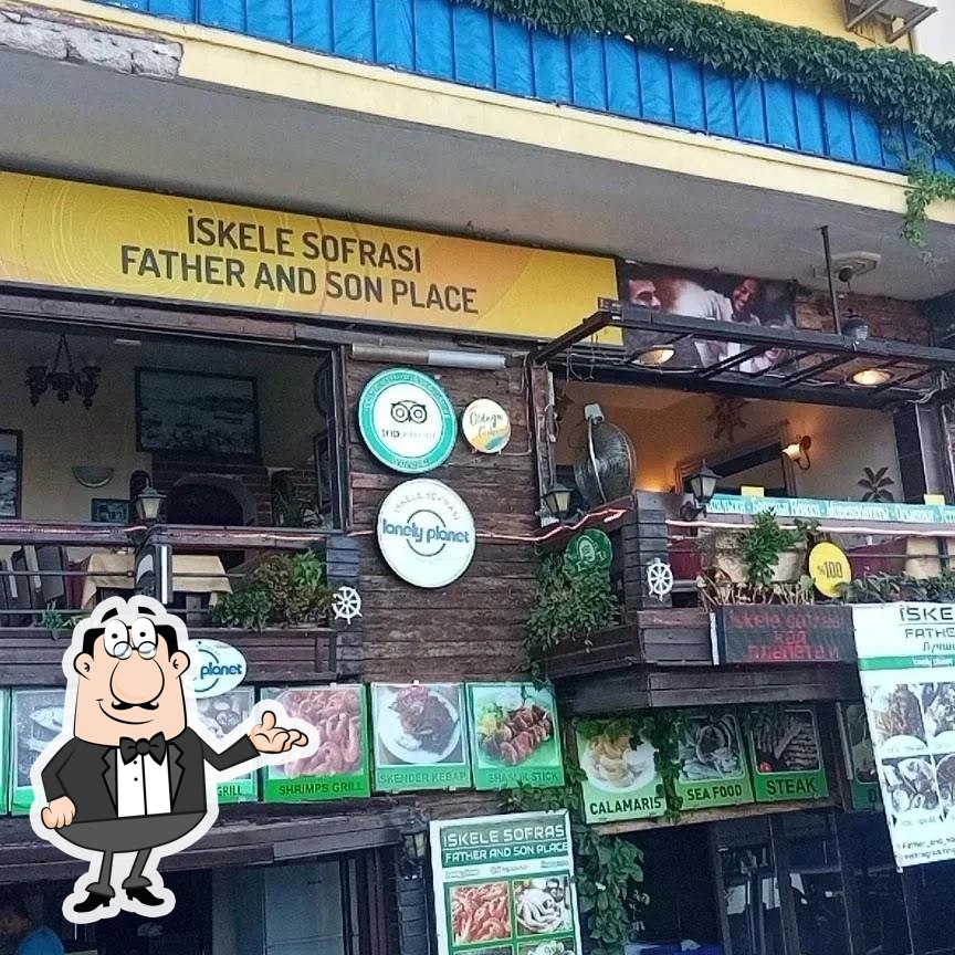 Посмотрите на внутренний интерьер "İskele Sofrası restaurant Father and Son Place".
