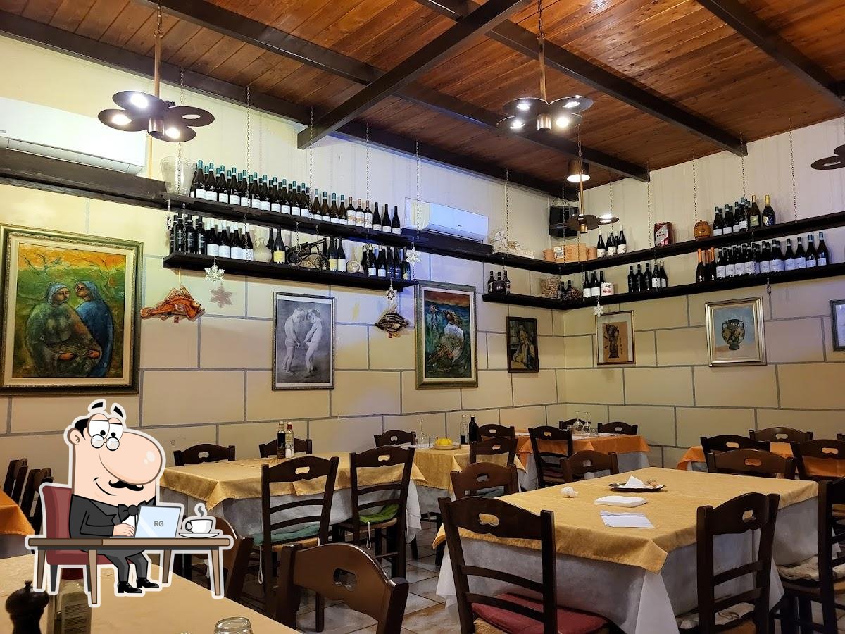 Посмотрите на внутренний интерьер "Ristorante Giove".