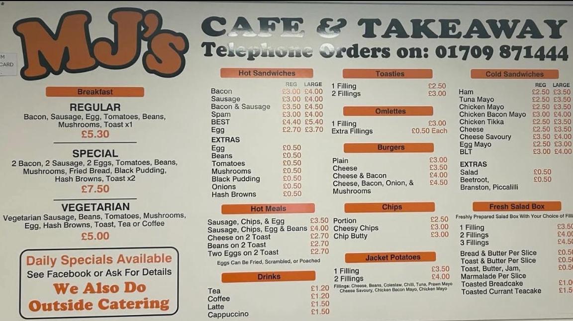 MJ’s Cafe & Takeaway