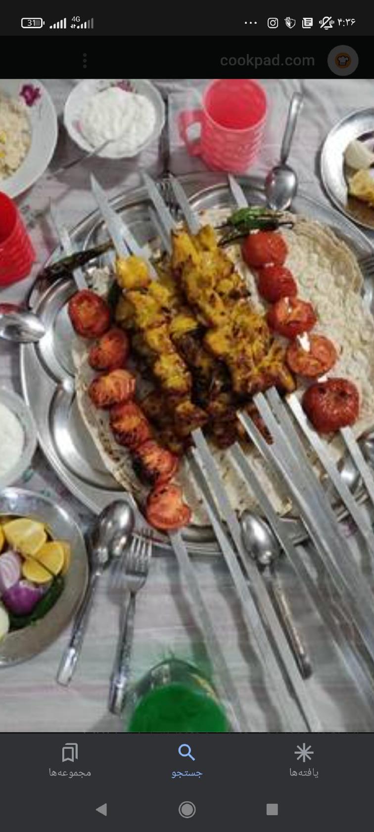 نان داغ کباب داغ بهرام