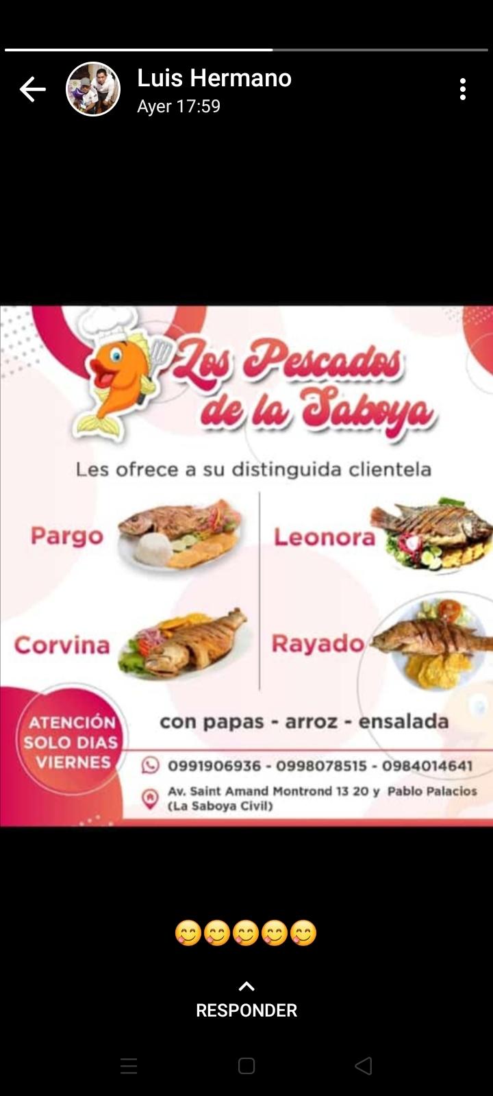 Los Pescados de la Saboya